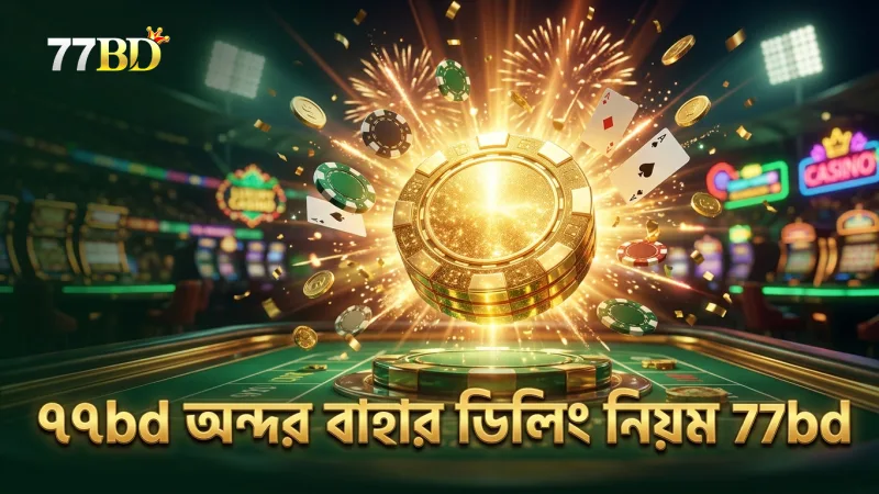 ৭৭bd তে অন্দর বাহার লাইভের প্রথম কার্ডের ডিলিং নিয়ম বিশ্লেষণ।