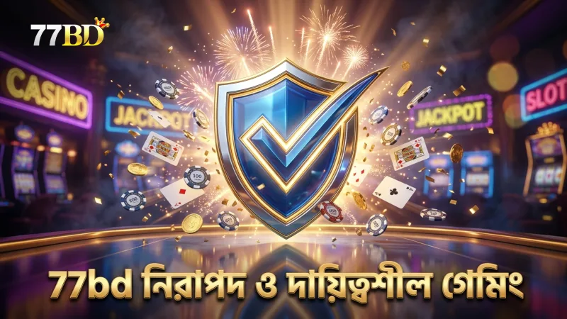 77bd প্ল্যাটফর্মে নিরাপদ ও দায়িত্বশীল গেমিং নিশ্চিত।
