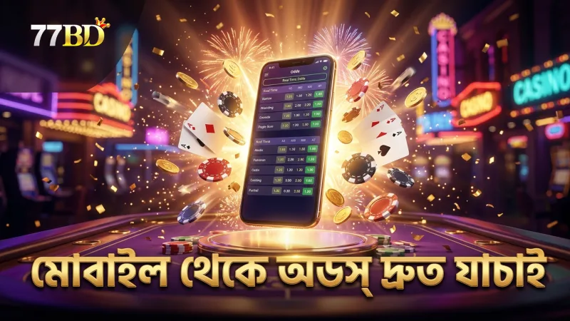 মোবাইল ব্যবহার করে দ্রুত আজকের ম্যাচের অডস যাচাই করুন